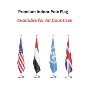 Indian National Flag – Indoor Pole Set | Premium Indoor Display Flag with Stand