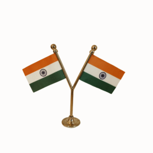 Y Shaped India Car Dashboard Flag